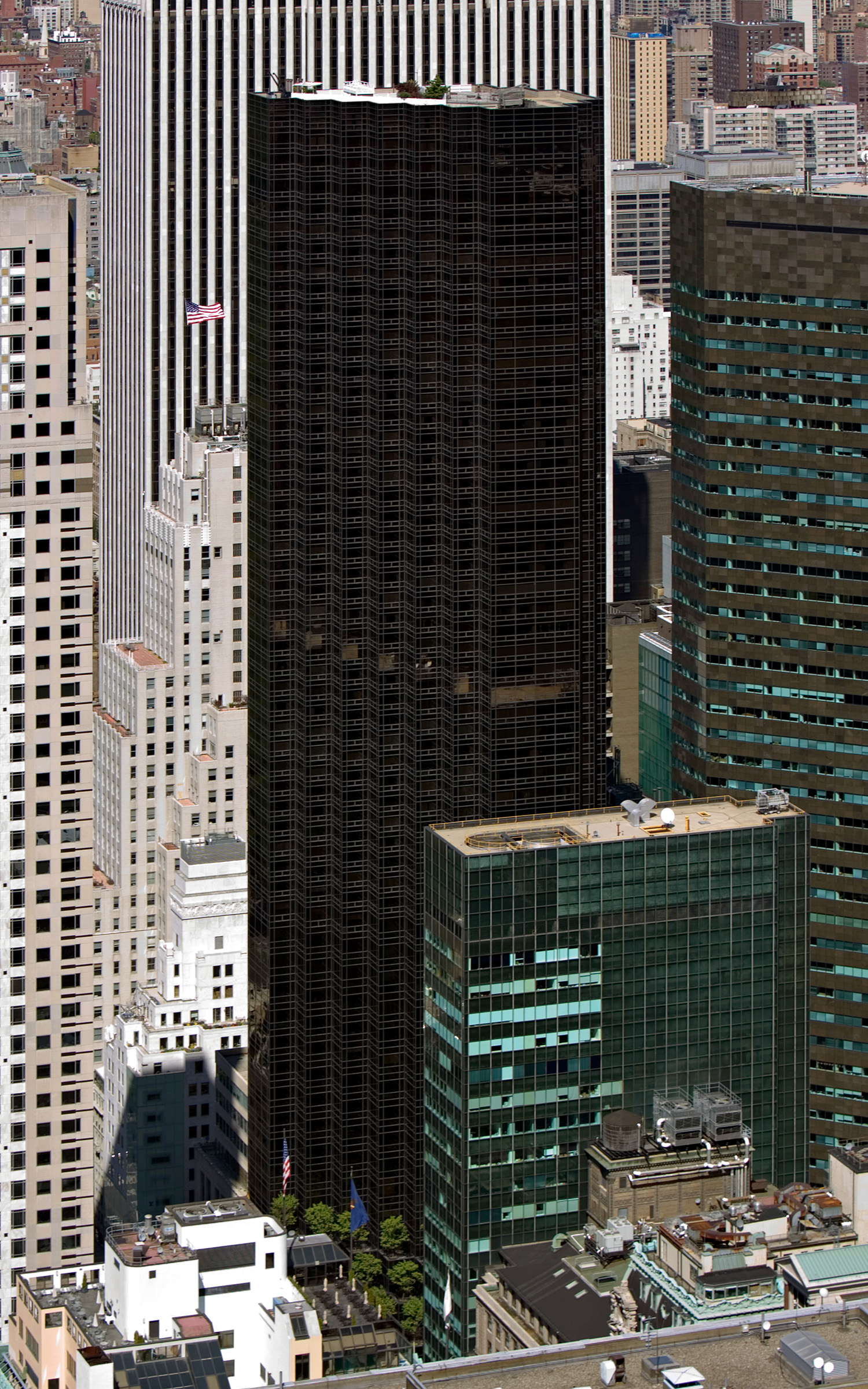 Trump Tower, New York City - View from Top of the Rock. © Mathias Beinling